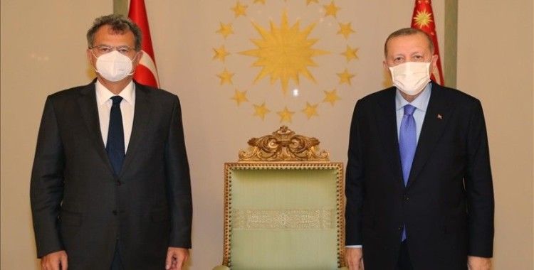 Cumhurbaşkanı Erdoğan, TÜSİAD Yönetim Kurulu Başkanı Simone Kaslowski'yi kabul etti
