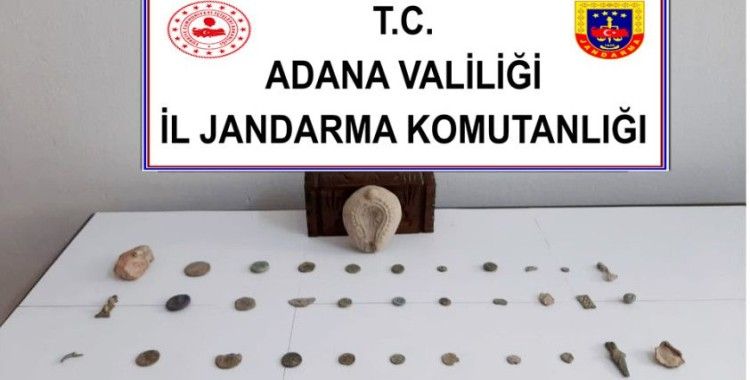 Adana'da tarihi eser kaçakçılığı yapan 2 kişi yakalandı