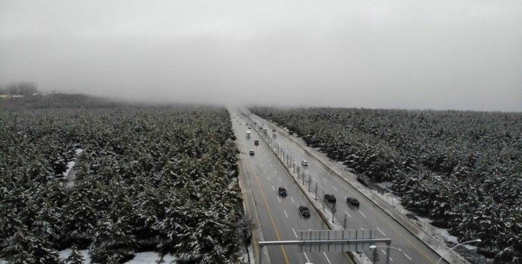 Başkent'tin kartpostallık kar manzaraları havadan görüntülendi