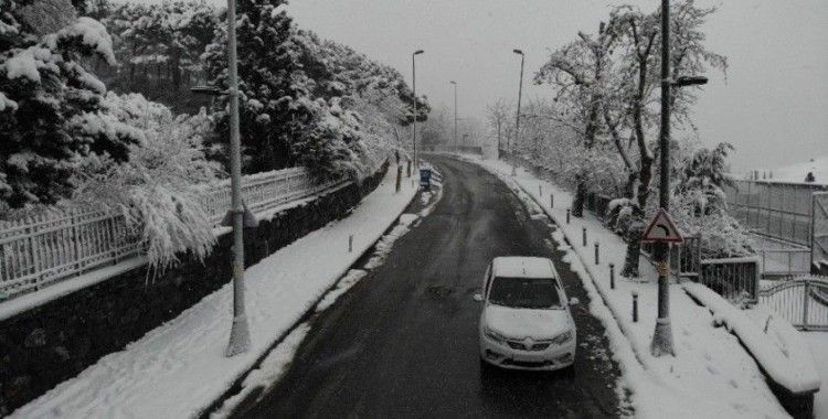 İstanbul’da yağan kar havadan böyle görüntülendi
