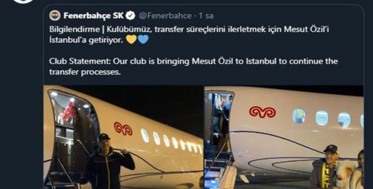 FIFA, Mesut Özil-Fenerbahçe transferini sayfasında paylaştı