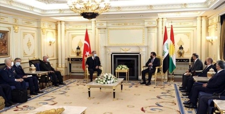 IKBY Başkanı Neçirvan Barzani ve Bakan Akar, görüşmelerinde 'Sincar anlaşması'na vurgu yaptı