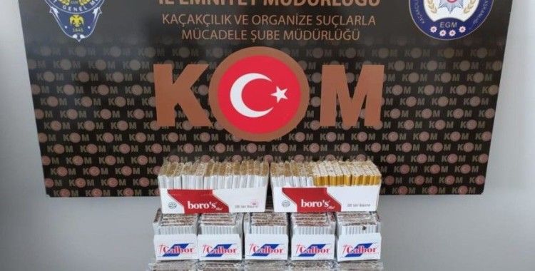 Kütahya'da 175 paket kaçak sigara ele geçirildi