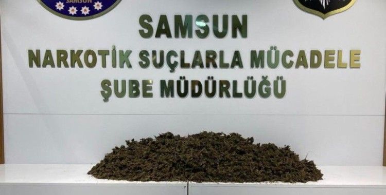 Samsun'da 12 kilo 350 gram esrar ele geçirildi: 2'si kadın 3 gözaltı
