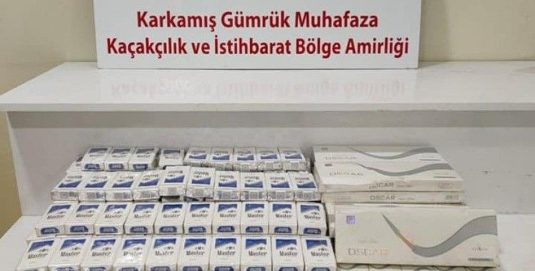 Karkamış'ta 2 bin 150 paket kaçak sigara yakalandı