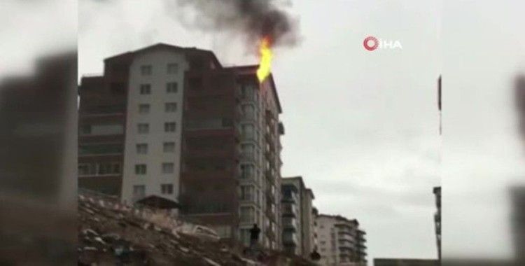 Başkent’te apartman dairesinde yangın