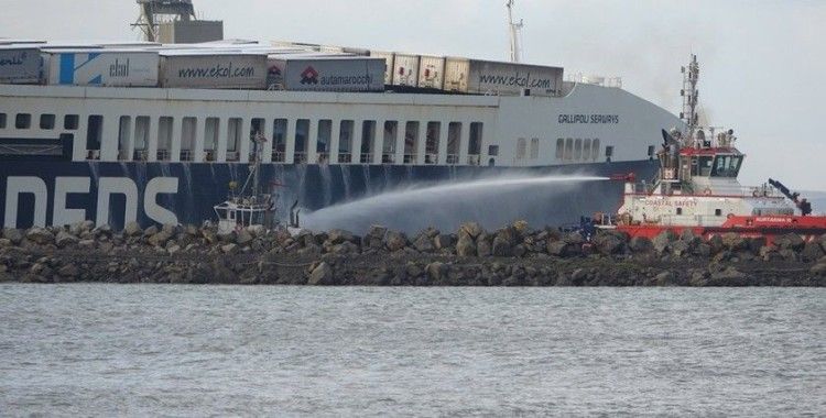 'Gallipoli Seaways' isimli gemideki yangın söndürüldü