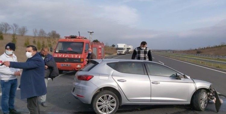 Kırklareli'nde trafik kazası: 1 kişi yaralandı