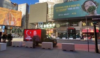 Erdoğan sevgisi Times Meydanı'nda