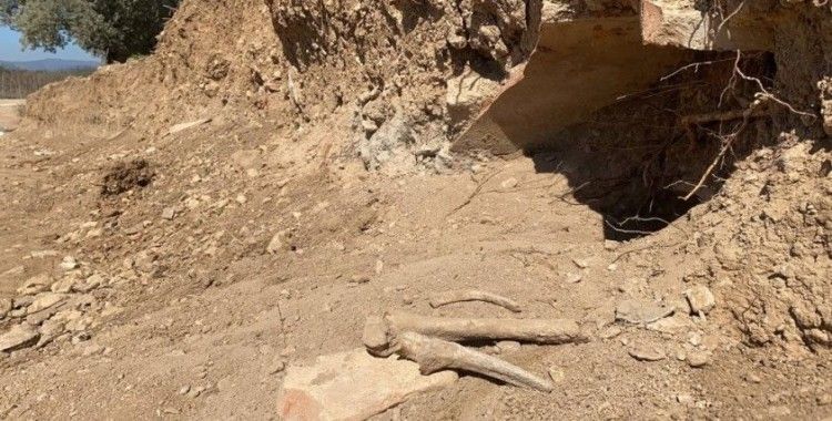 Bursa’da yol çalışmasında Bizans dönemi mezarları ve insan kemikleri bulundu