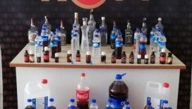 Burdur'da onlarca litre kaçak içki ele geçirildi