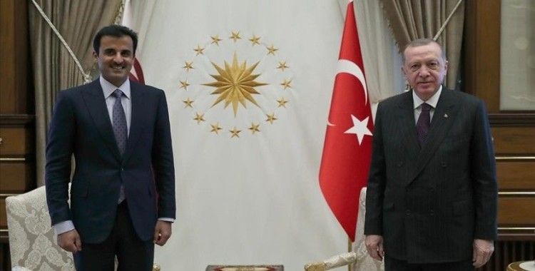 Cumhurbaşkanı Erdoğan, Katar Emiri Al Sani ile görüştü
