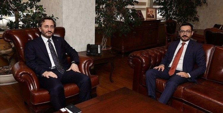 Cumhurbaşkanlığı İletişim Başkanı Altun'dan, AA'nın yeni Genel Müdürü Karagöz'e 'hayırlı olsun' ziyareti