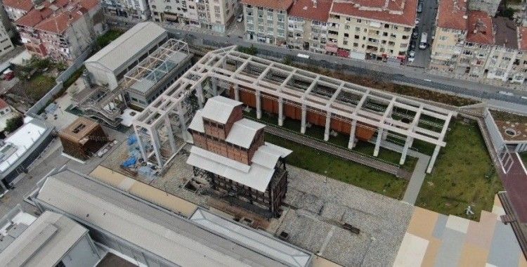 Kadıköy’de restore edilen tarihi Hasanpaşa Gazhanesinin son hali havadan görüntülendi