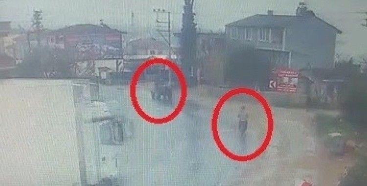 Bursa’da TIR dehşeti...2 kişinin yaralandığı anlar kamerada