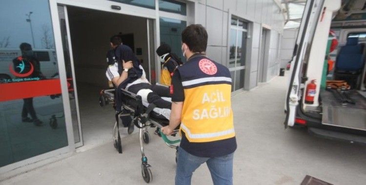 Konya'da bıçaklanan genç hastanelik oldu