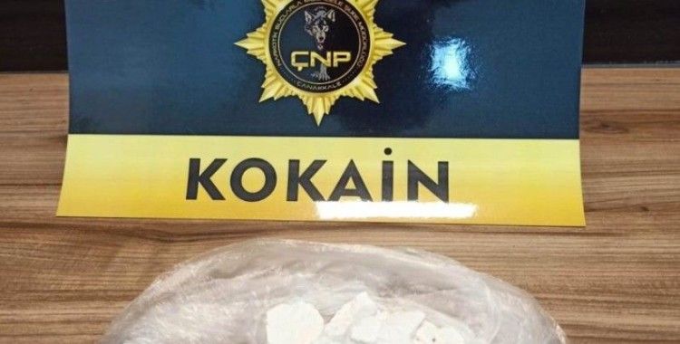 Çanakkale'de piyasa değeri 200 bin liralık kokain ele geçirildi