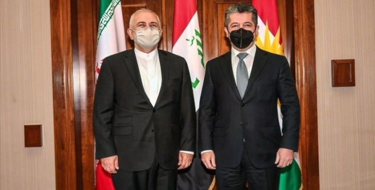 İran Dışişleri Bakanı Zarif, Erbil'de IKBY Başbakanı Barzani ile görüştü