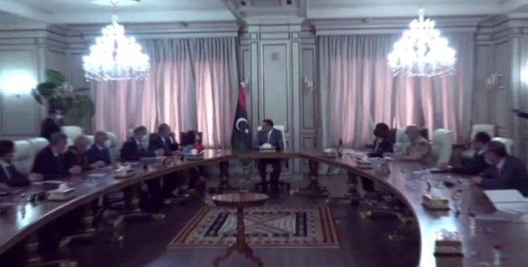 Bakan Akar, Çavuşoğlu ve Fidan, Libya Başbakanı Dibeybe ile görüştü