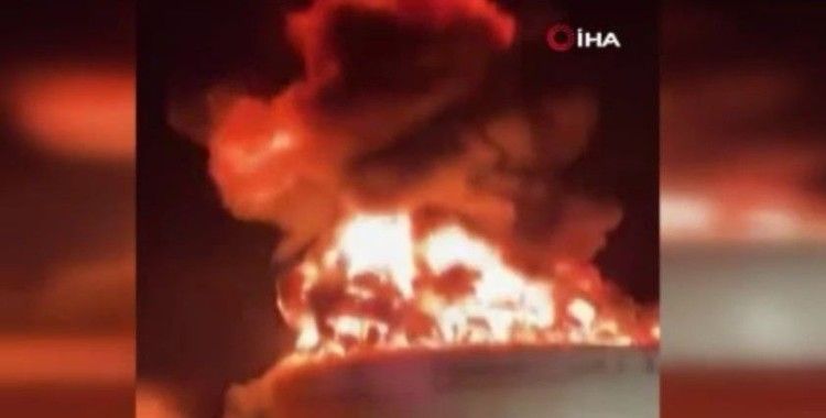 Trans-İsrail petrol boru hattına ait petrol tankı roketle vuruldu
