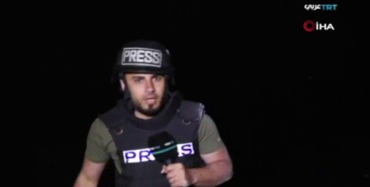 TRT Arabi muhabiri İsrail’in saldırısına canlı yayında yakalandı