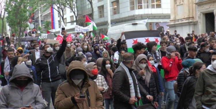Viyana'da İsrail karşıtı protesto
