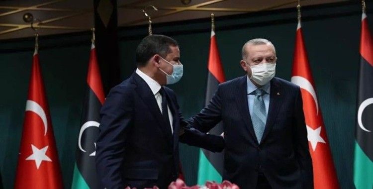 Cumhurbaşkanı Erdoğan, Libya Başbakanı Dibeybe ile telefonda İsrail'in saldırılarını görüştü