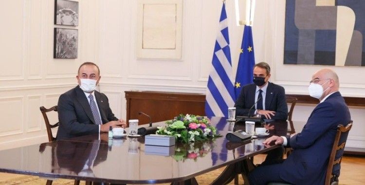 Çavuşoğlu, Yunanistan Başbakanı Miçotakis ile görüştü