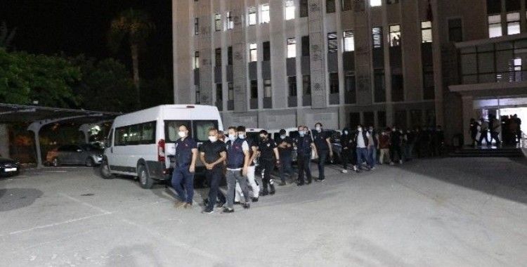 Mersin’de çete operasyonuna 11 tutuklama