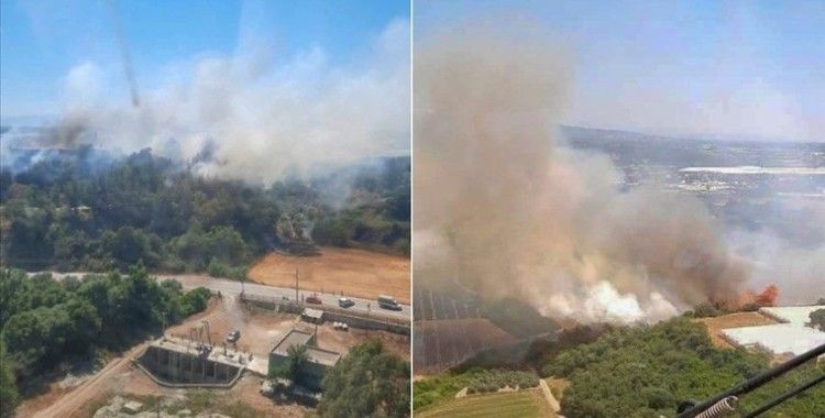 Antalya'da yakın iki noktada çıkan orman yangınlarına müdahale ediliyor