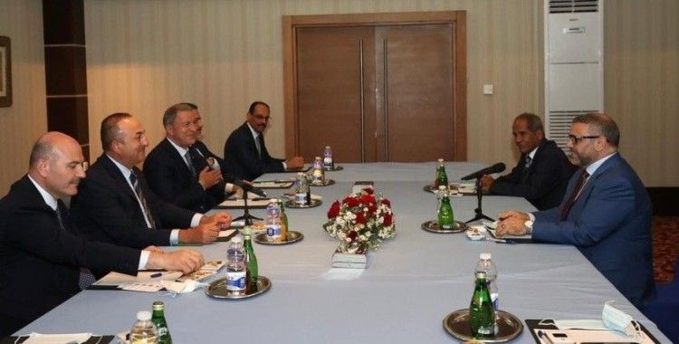 Türk üst düzey heyeti, Libya Başkanlık Konseyi Başkanı el-Menfi ile görüştü