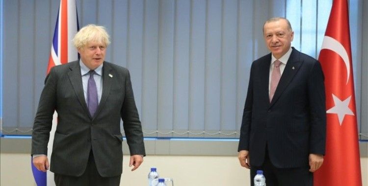 Cumhurbaşkanı Erdoğan, Birleşik Krallık Başbakanı Johnson ile görüştü