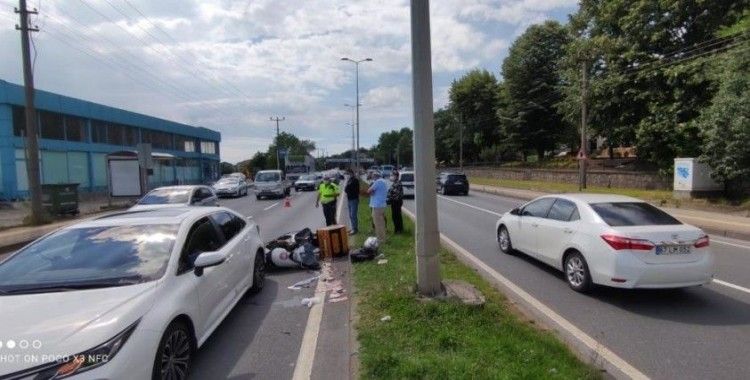 Zonguldak’ın Ereğli ilçesinde motosiklet ile otomobilin çarpıştığı kazada 1 kişi yaralandı.