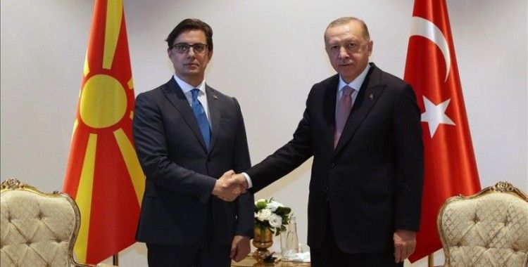 Cumhurbaşkanı Erdoğan, Kuzey Makedonya Cumhurbaşkanı Pendarovski ile görüştü