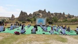 Hindistanlılar Uluslararası Yoga Günü’nü Kapadokya’da kutladı