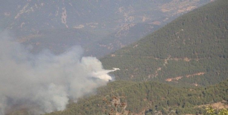Mersin'deki orman yangını devam ediyor