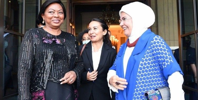 Emine Erdoğan, Angola Cumhurbaşkanının eşini misafir etti