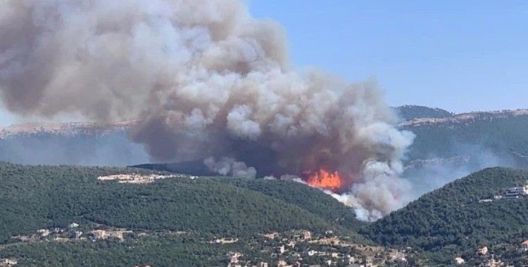 Lübnan’da korkutan orman yangını