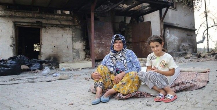 Manavgat'taki yangında evleri zarar görenler, alevler arasından kurtarılma anlarını anlattı