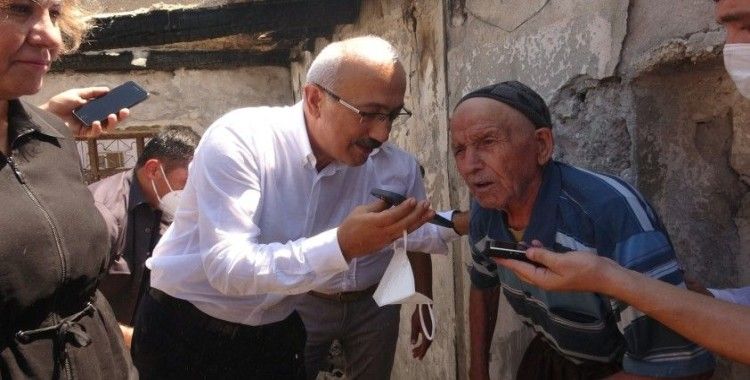 Cumhurbaşkanı Erdoğan, yangın bölgesindeki yaşlı amcayla telefonda konuştu