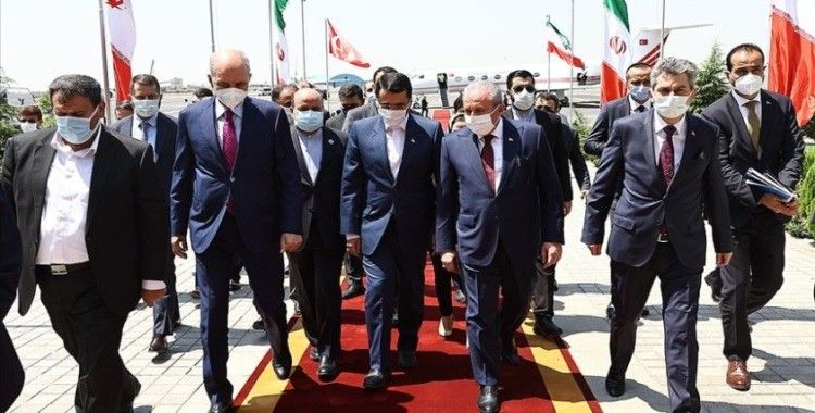 TBMM Başkanı Şentop, Cumurhubaşkanı Reisi'nin yemin törenine katılmak üzere İran'da