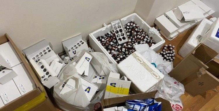 Üsküdar’da 1 buçuk milyon TL değerinde sahte vitamin ürünleri ele geçirildi