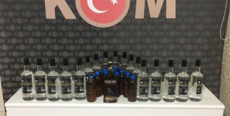 Kırıkkale'de litrelerce kaçak içki ele geçirildi