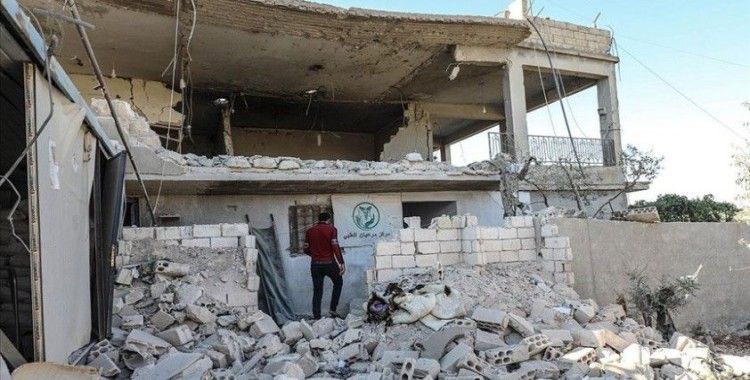İdlib'deki sağlık merkezine düzenlenen saldırıda bir kişi öldü, bir çocuk yaralandı