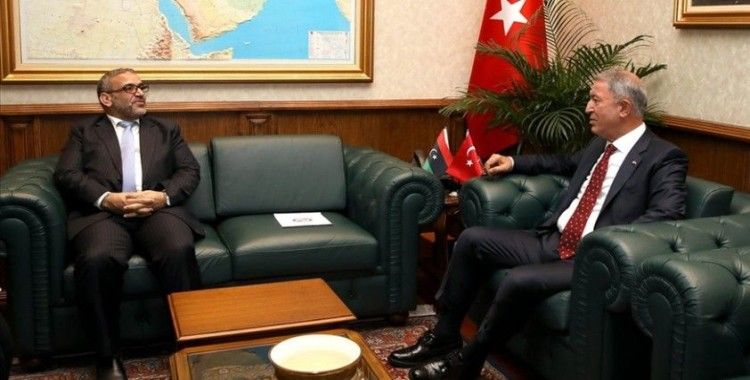 Milli Savunma Bakanı Akar, Libya Yüksek Devlet Konseyi Başkanı El-Meşri ile görüştü