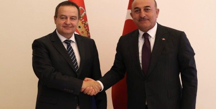 Bakan Çavuşoğlu, Sırbistan Ulusal Meclisi Başkanı Daçiç ile görüştü