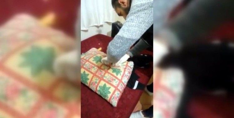 Kayseri'de iç çamaşırı ve pantolonun içerisinde yapılan uyuşturucu sevkiyatını polis engelledi
