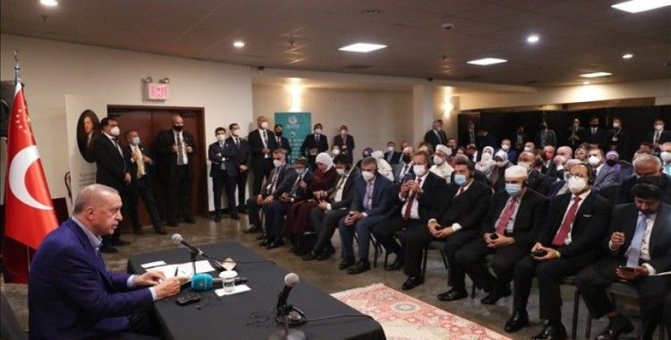 Cumhurbaşkanı Erdoğan, ABD'deki Müslüman toplumunun önde gelen temsilcilerini kabul etti