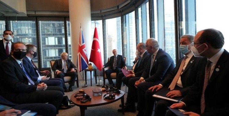 Cumhurbaşkanı Erdoğan, İngiltere Başbakanı Johnson'u kabul etti