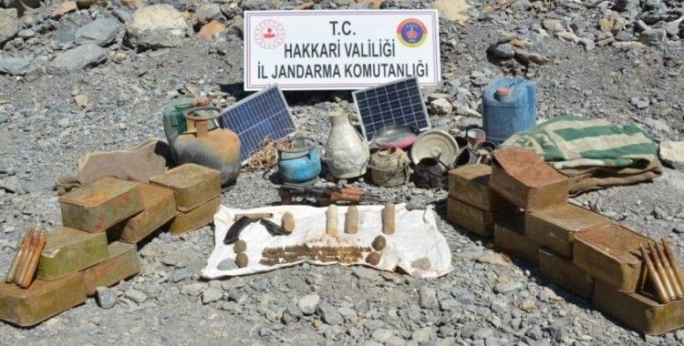 Hakkari’de çok miktarda mühimmat ele geçirildi